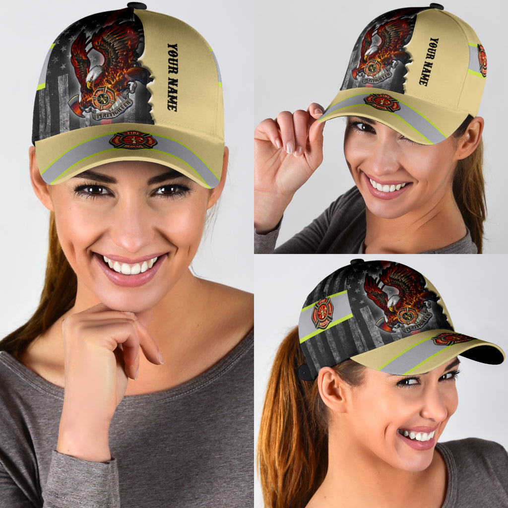 Customize Name Firefighter Classic Cap