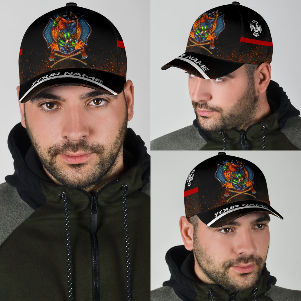 Customize Name Firefighter Classic Cap