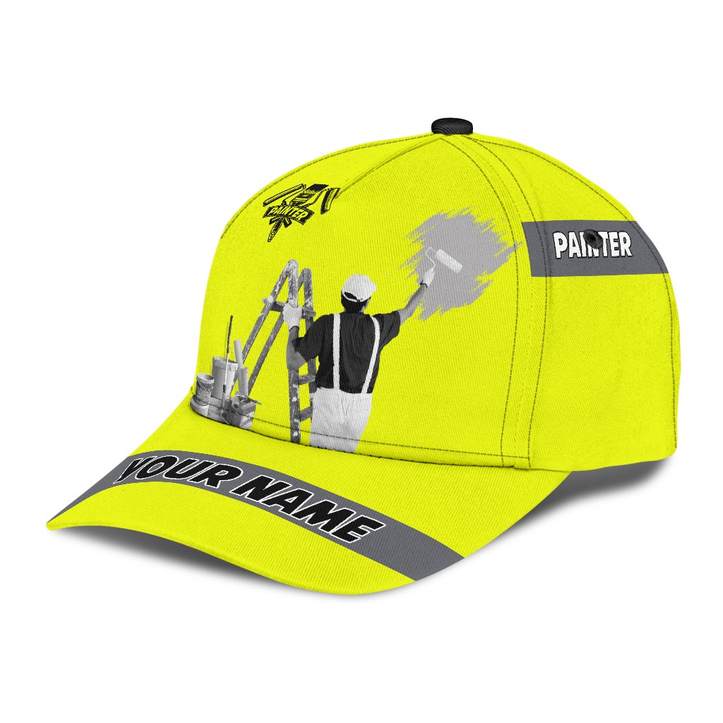 Tmarc Tee Personalized Name Painter Classic Cap Yellow Neon