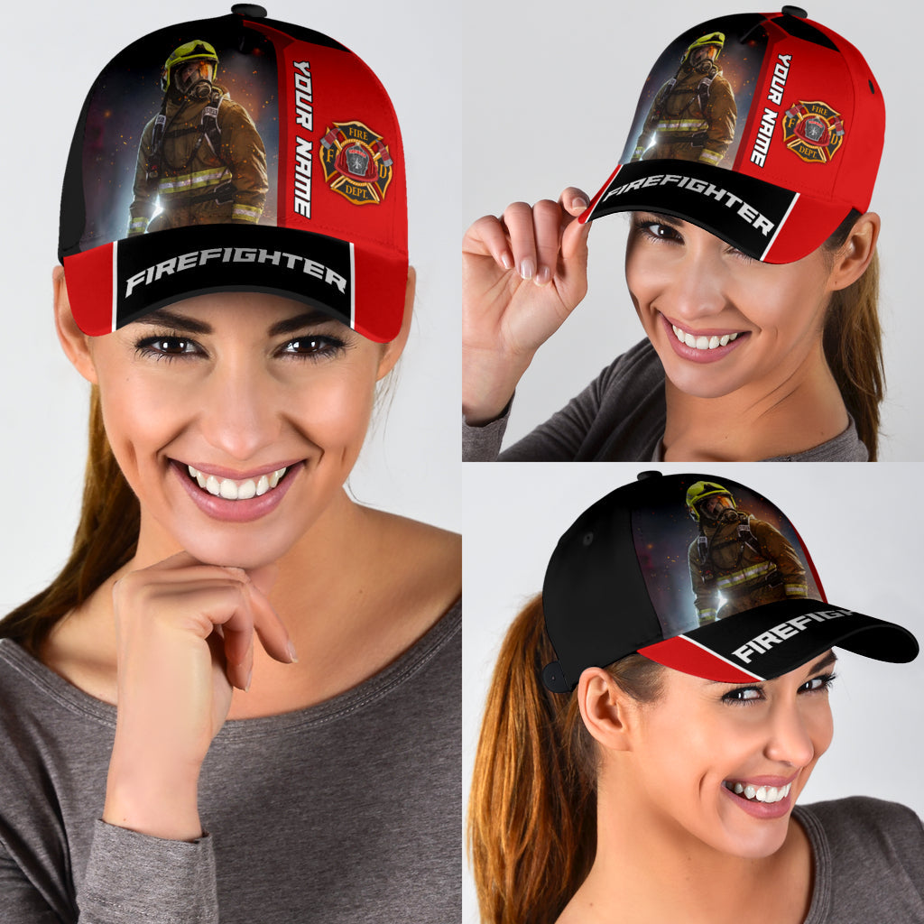 Customize Name Firefighter Classic Cap