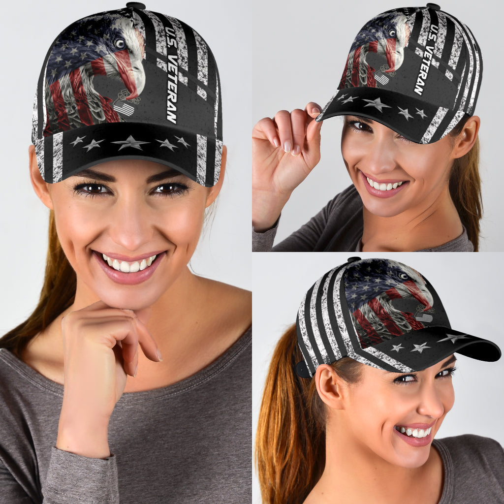 US Veteran Eagle Flag Classic Cap