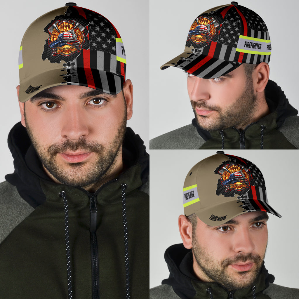 Customize Name Firefighter Classic Cap