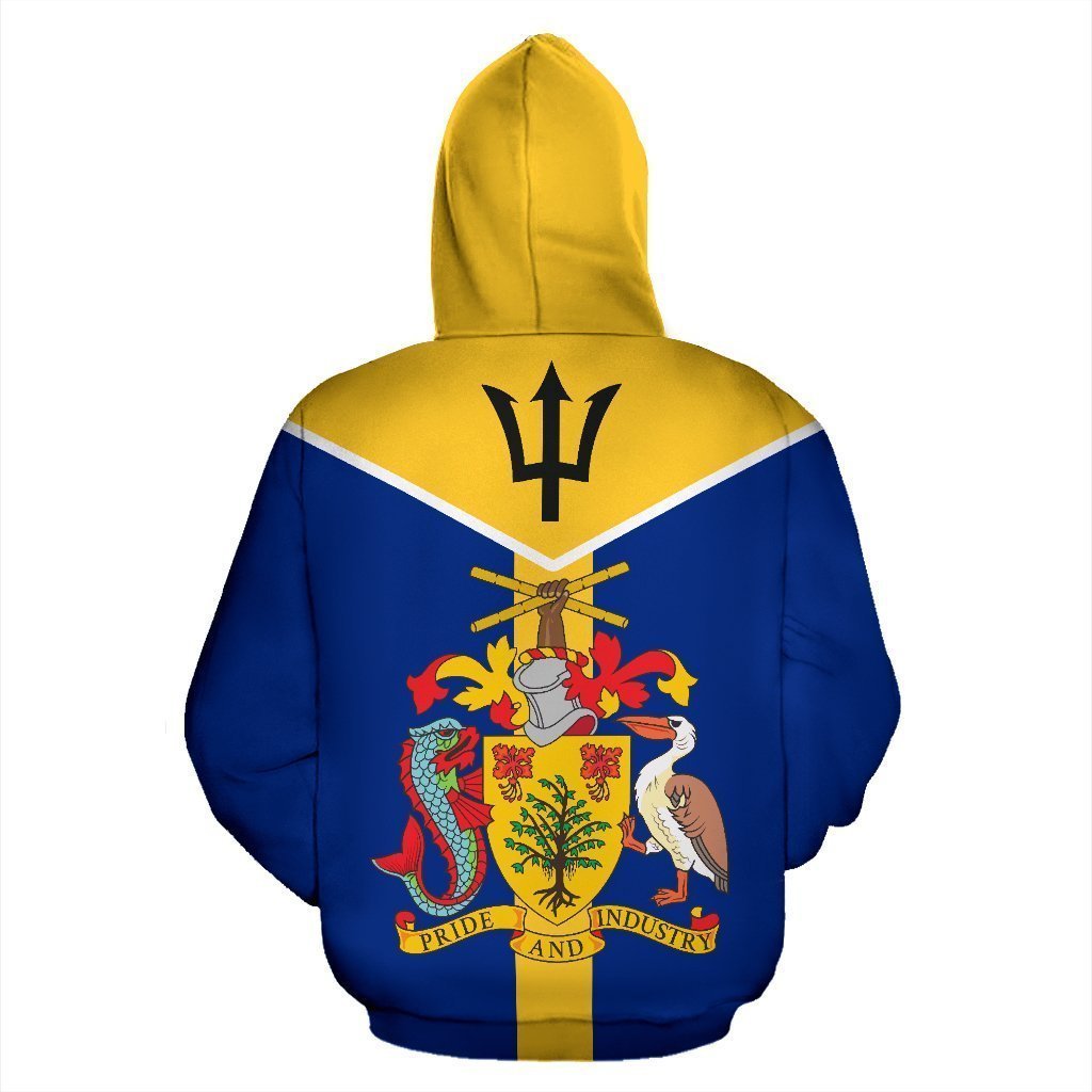 Barbados is My Homeland Zipper Hoodie - Amaze Style™-Apparel