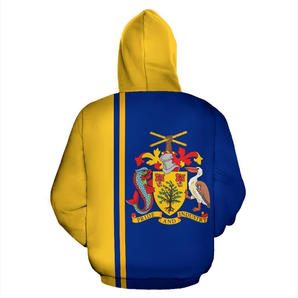 Barbados All Over Hoodie - Straight - Amaze Style™-Apparel