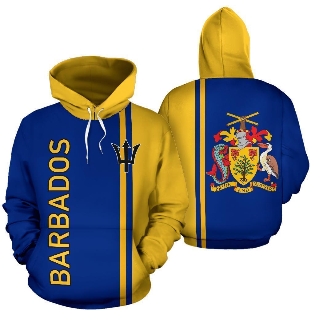 Barbados All Over Hoodie - Straight - Amaze Style™-Apparel