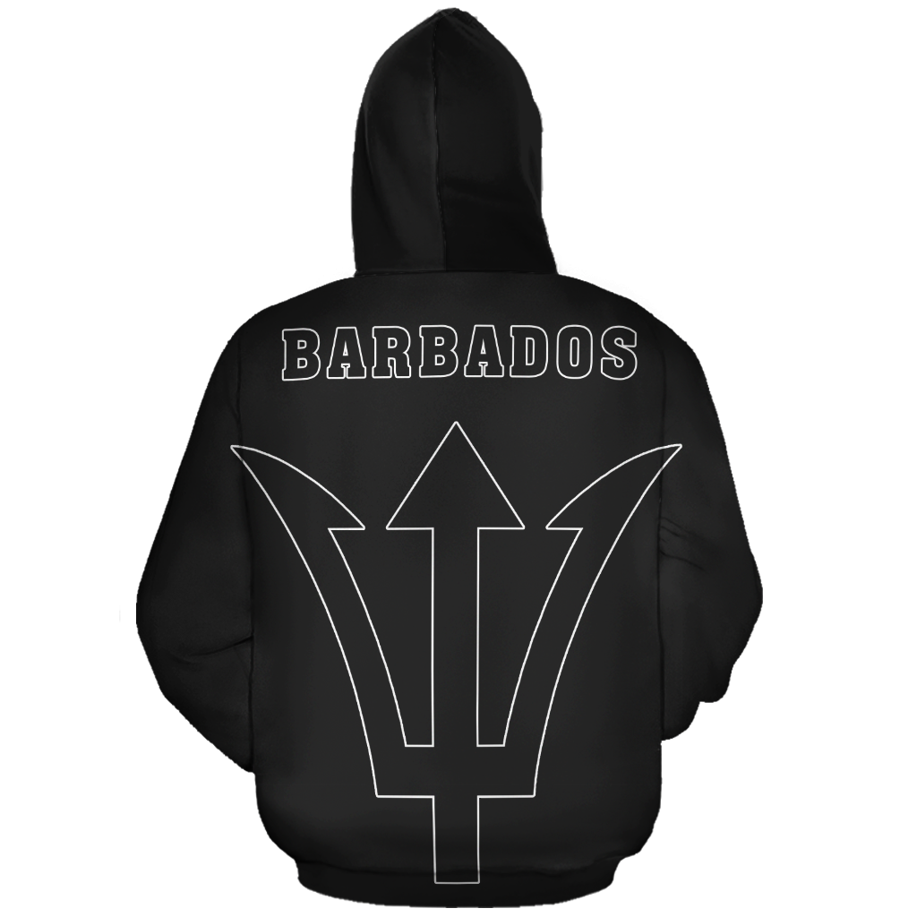 Barbados In Me All Over Hoodie black PL070 - Amaze Style™-Apparel