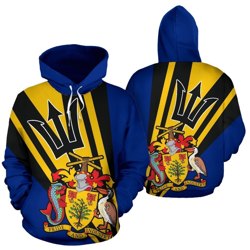 Barbados Hoodie Coat of Arms PL073 - Amaze Style™-Apparel