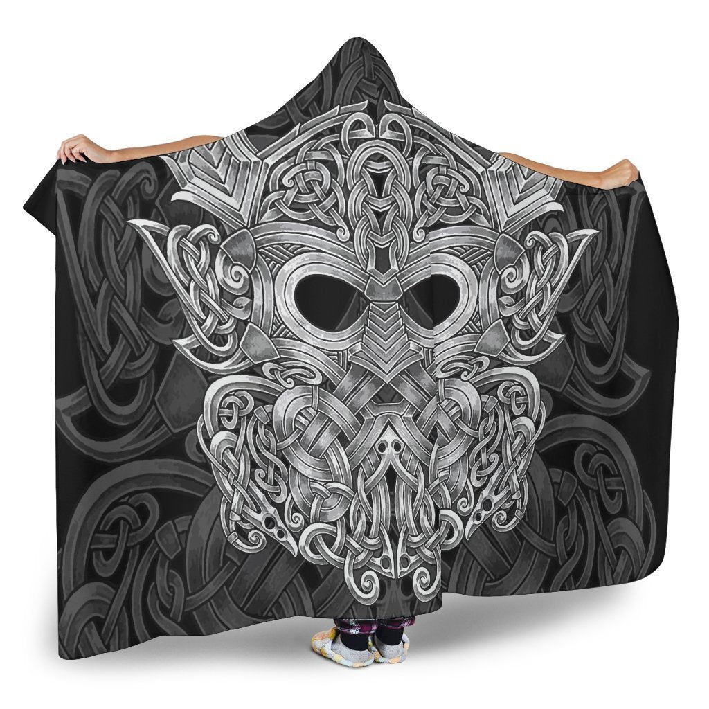 Viking Hooded Blanket - Mjolnir Odin PL100 - Amaze Style™-HOODED BLANKETS (P)