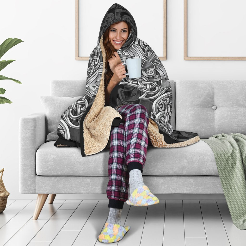 Viking Hooded Blanket - Mjolnir Odin PL100 - Amaze Style™-HOODED BLANKETS (P)