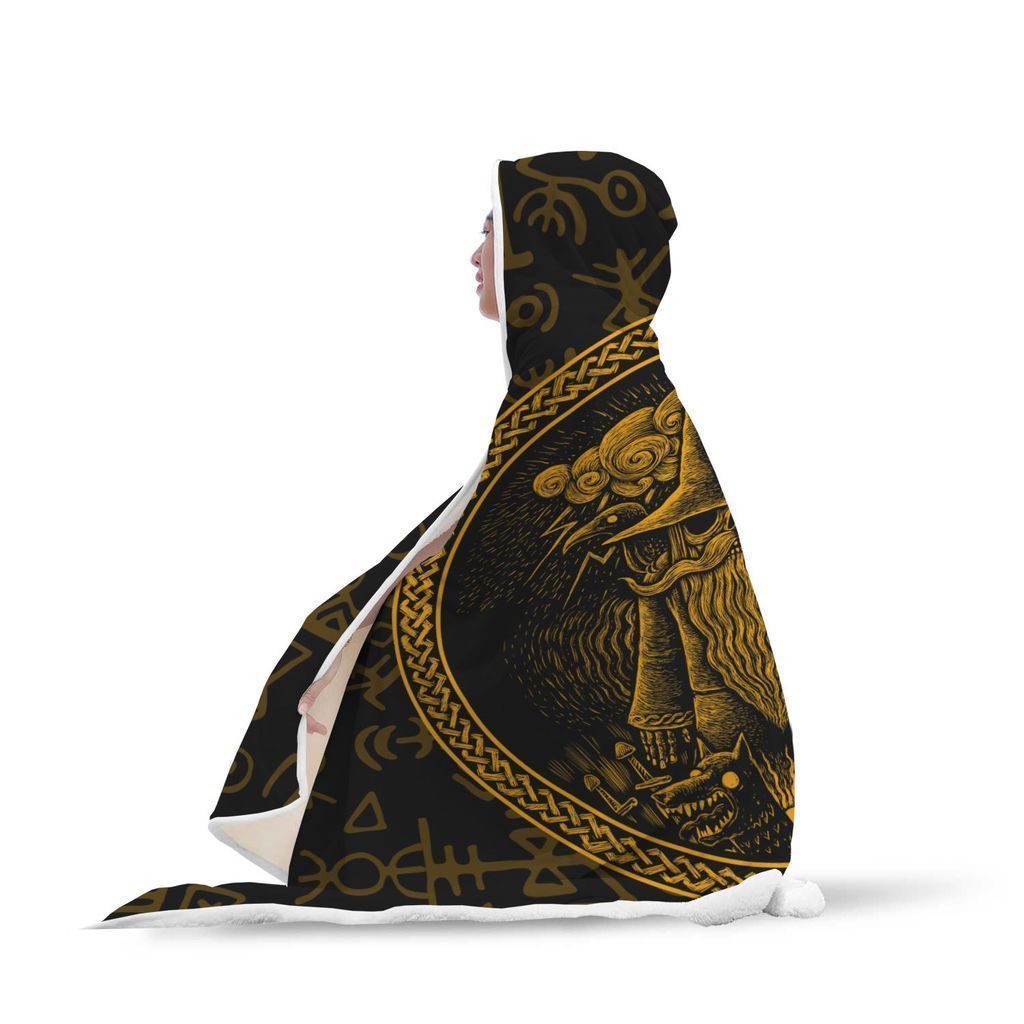 Viking Hooded Blanket - Viking Witch Hooded Blanket PL101 - Amaze Style™-HOODED BLANKETS (P)