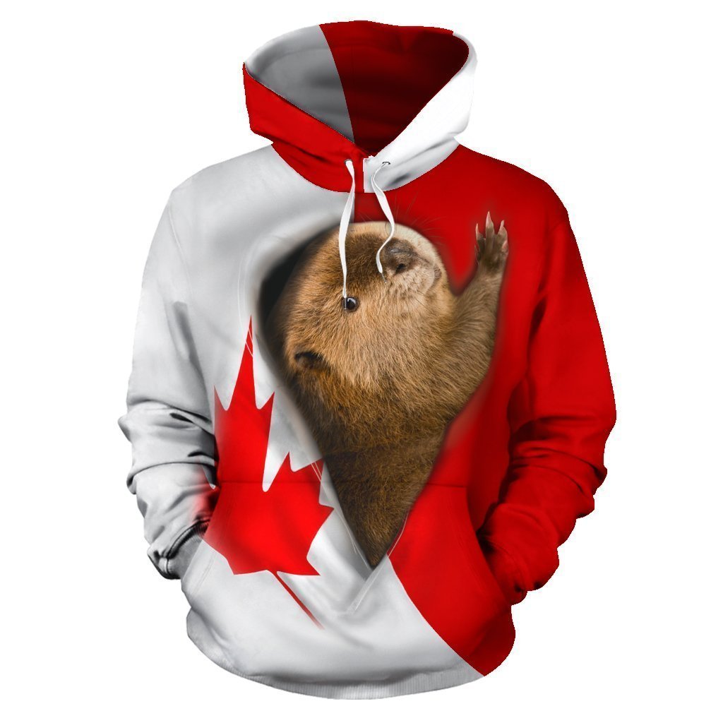 3D All Over Printed Canada National Animals Hoodie PL126 - Amaze Style™-Apparel