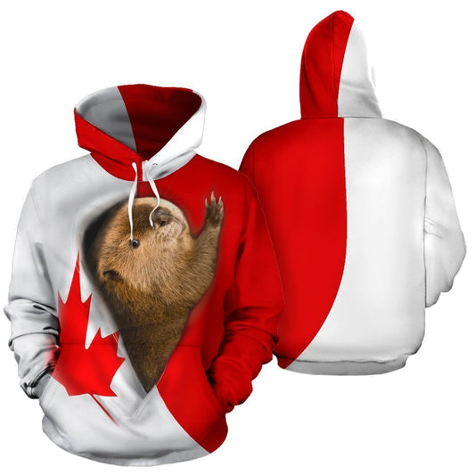 3D All Over Printed Canada National Animals Hoodie PL126 - Amaze Style™-Apparel