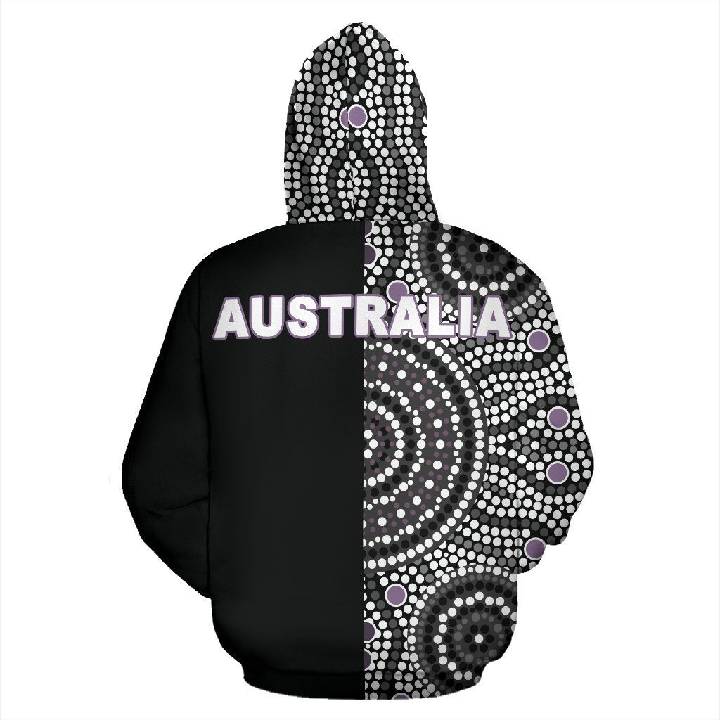 3D All Over Printed Australia Hoodie The Half Aboriginal PL128 - Amaze Style™-Apparel