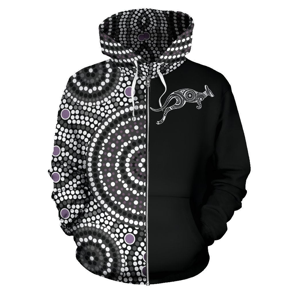 3D All Over Printed Australia Hoodie The Half Aboriginal PL128 - Amaze Style™-Apparel