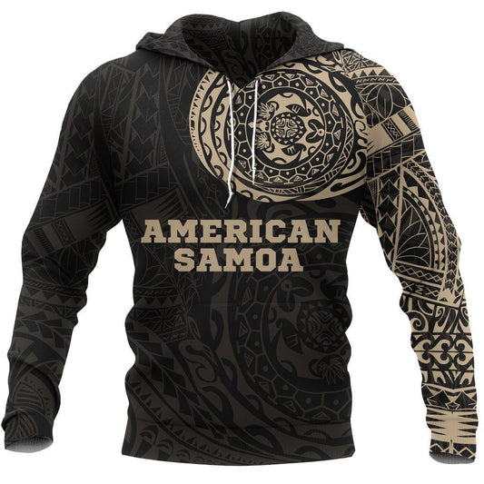 American Samoa In My Heart Polynesian Gold Hoodie PL - Amaze Style™-Apparel