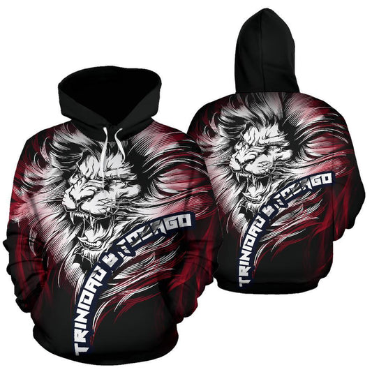 Trinidad and Tobago Lion Black Hoodie PL190 - Amaze Style™-Apparel