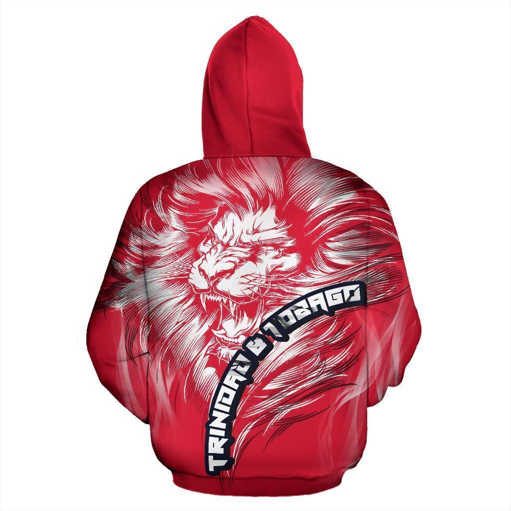 Trinidad and Tobago Lion Red Hoodie PL195 - Amaze Style™-Apparel