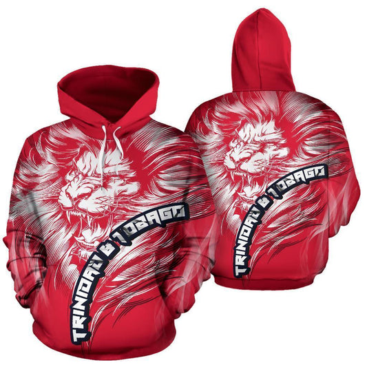 Trinidad and Tobago Lion Red Hoodie PL195 - Amaze Style™-Apparel