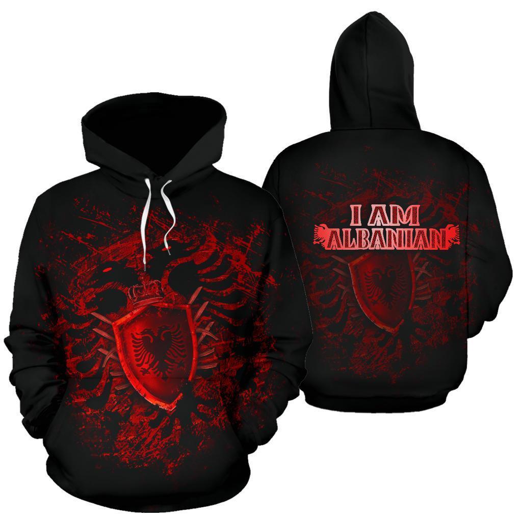 Albania All Over Hoodie - Bloody PL198 - Amaze Style™-Apparel