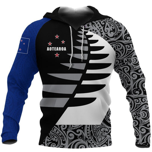 Aotearoa Silver Fern Hoodie Sailing PL258 - Amaze Style™-Apparel