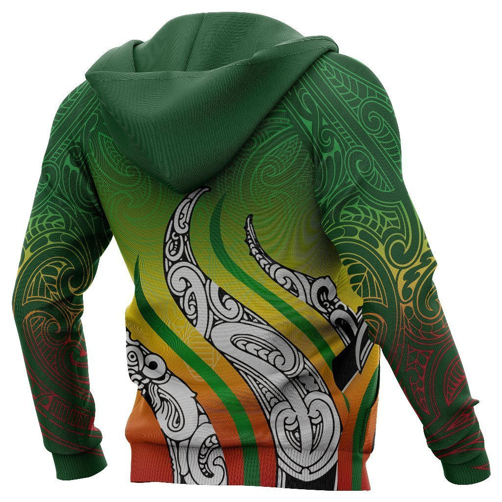 Aotearoa Koru Hoodie Rastafari Fire PL268 - Amaze Style™-Apparel