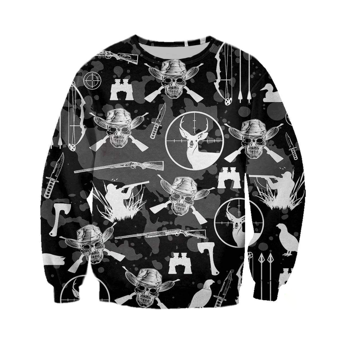 3D PRINTED HUNTING SKULL CLOTHES PL282 - Amaze Style™-Apparel