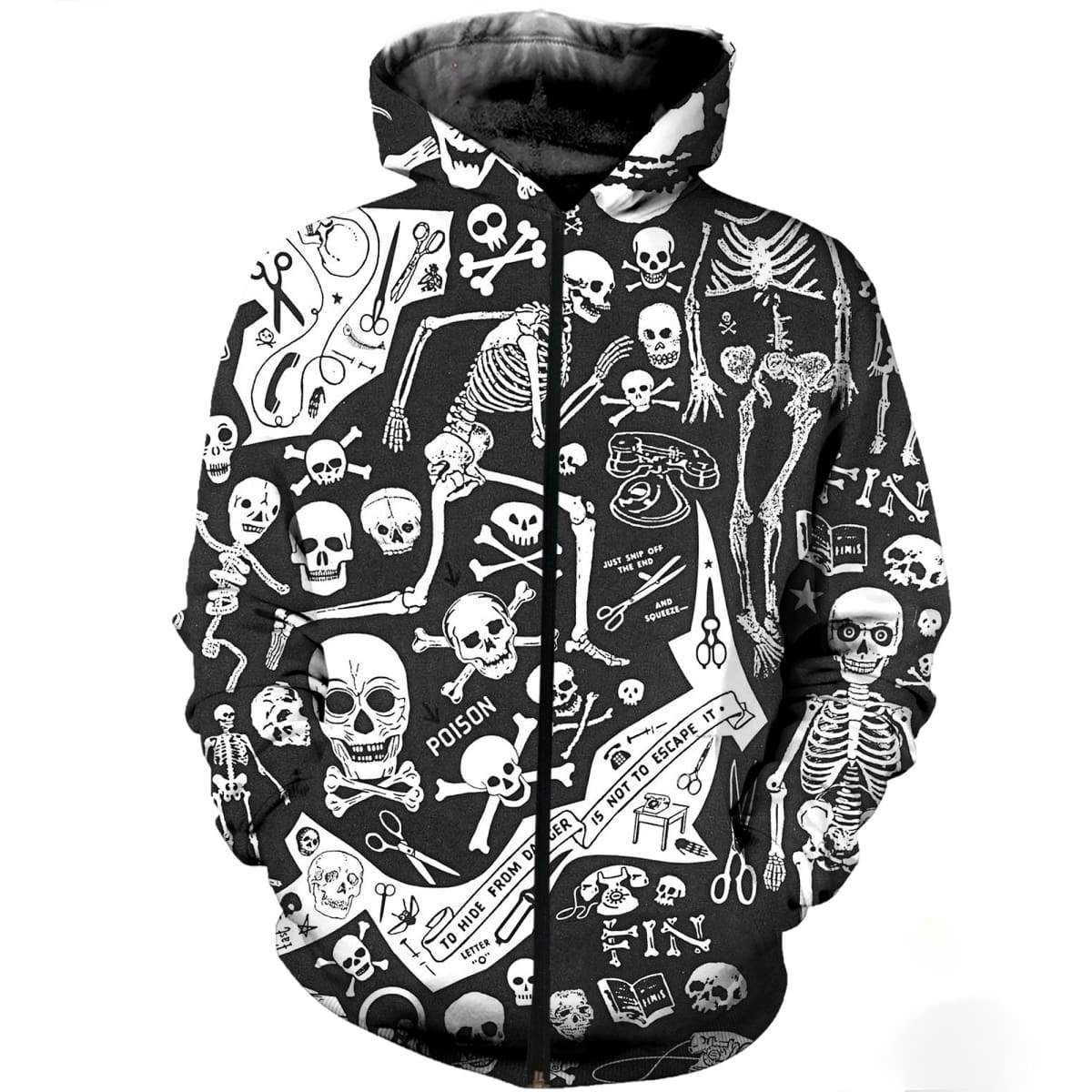 3D ALL OVER PRINTED SKULL PL288 - Amaze Style™-Apparel