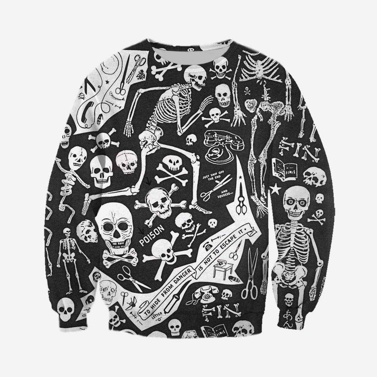 3D ALL OVER PRINTED SKULL PL288 - Amaze Style™-Apparel