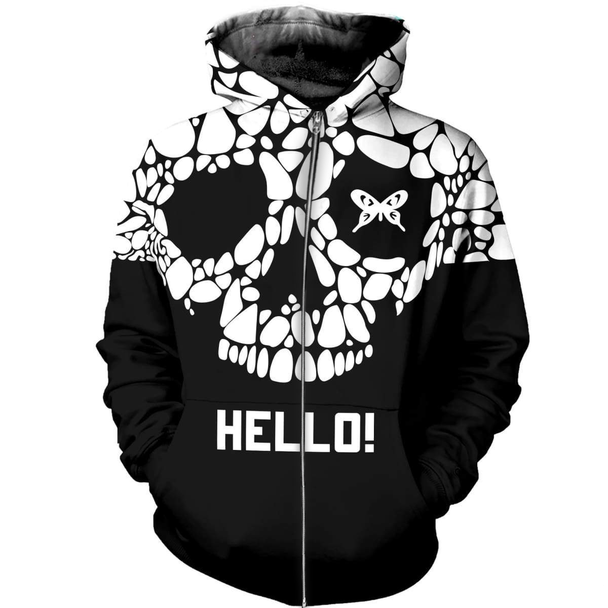 3D ALL OVER PRINTED NICE SKULL PL291 - Amaze Style™-Apparel