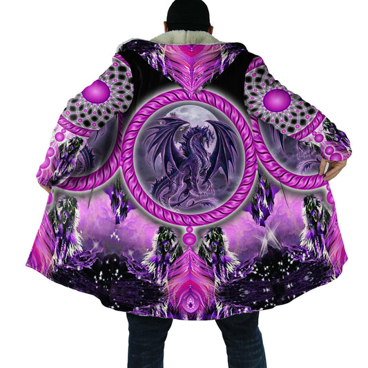 Tmarc Tee Dungeons and Dragons 3D All Over Printed Winter Shirts Purple