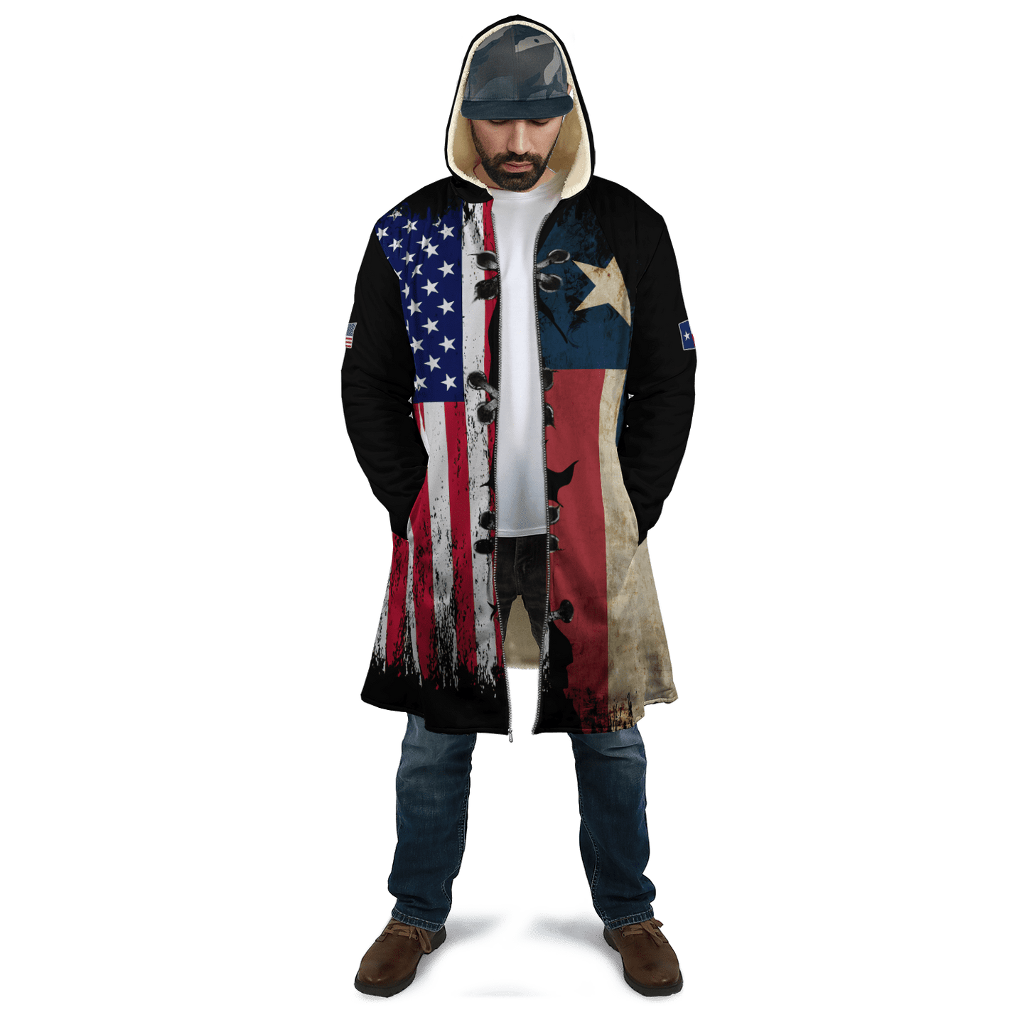 American Texas 3D All Over Unisex Hoodie