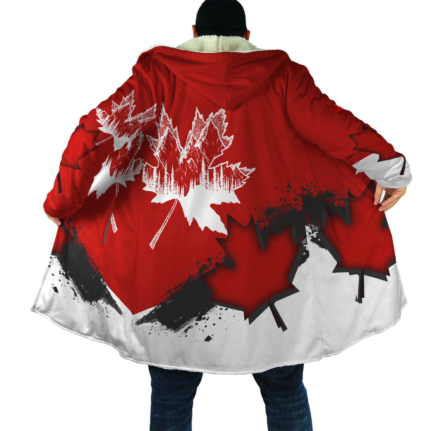 Canada Day No30 Personalized Name Pullover Premium Unisex Hoodie