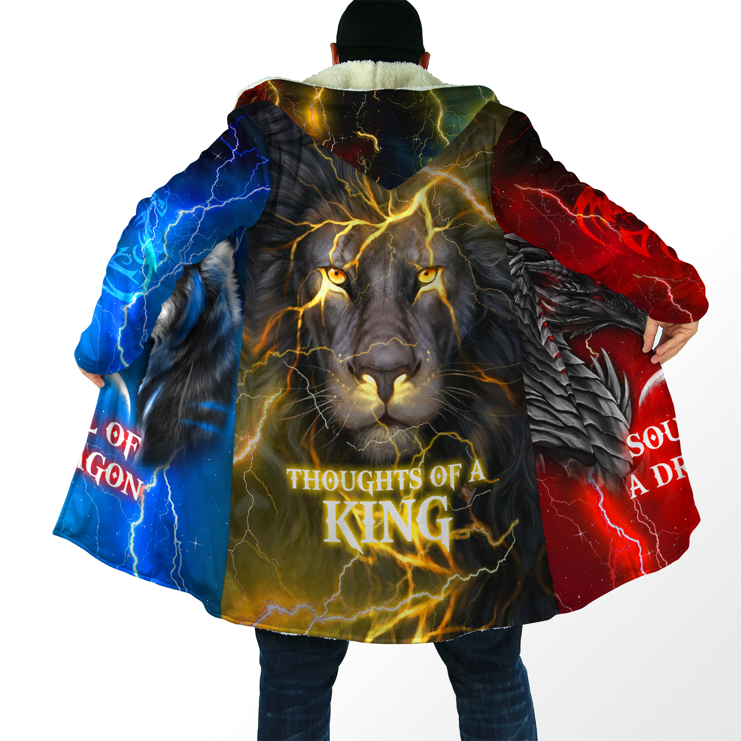 The Power Of Three Souls Dragon Wolf Lion 3D All Over Printed Unisex Shirts