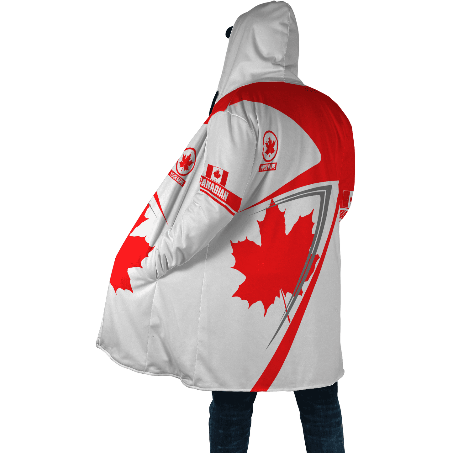 Canada Day No19 Personalized Name Pullover Premium Unisex Hoodie Maple Leaf