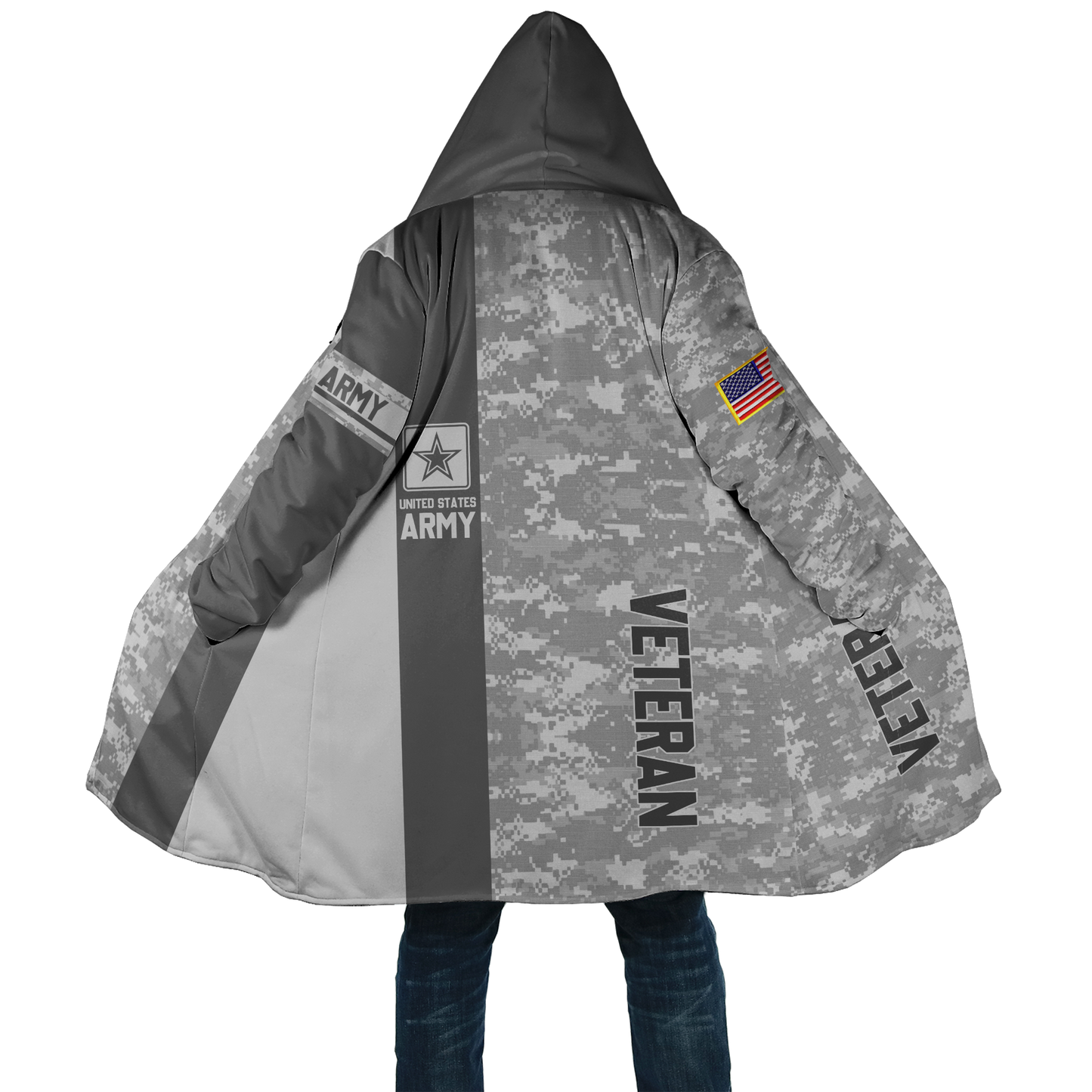 Premium Unique US Army Veteran Polo All Over Printed