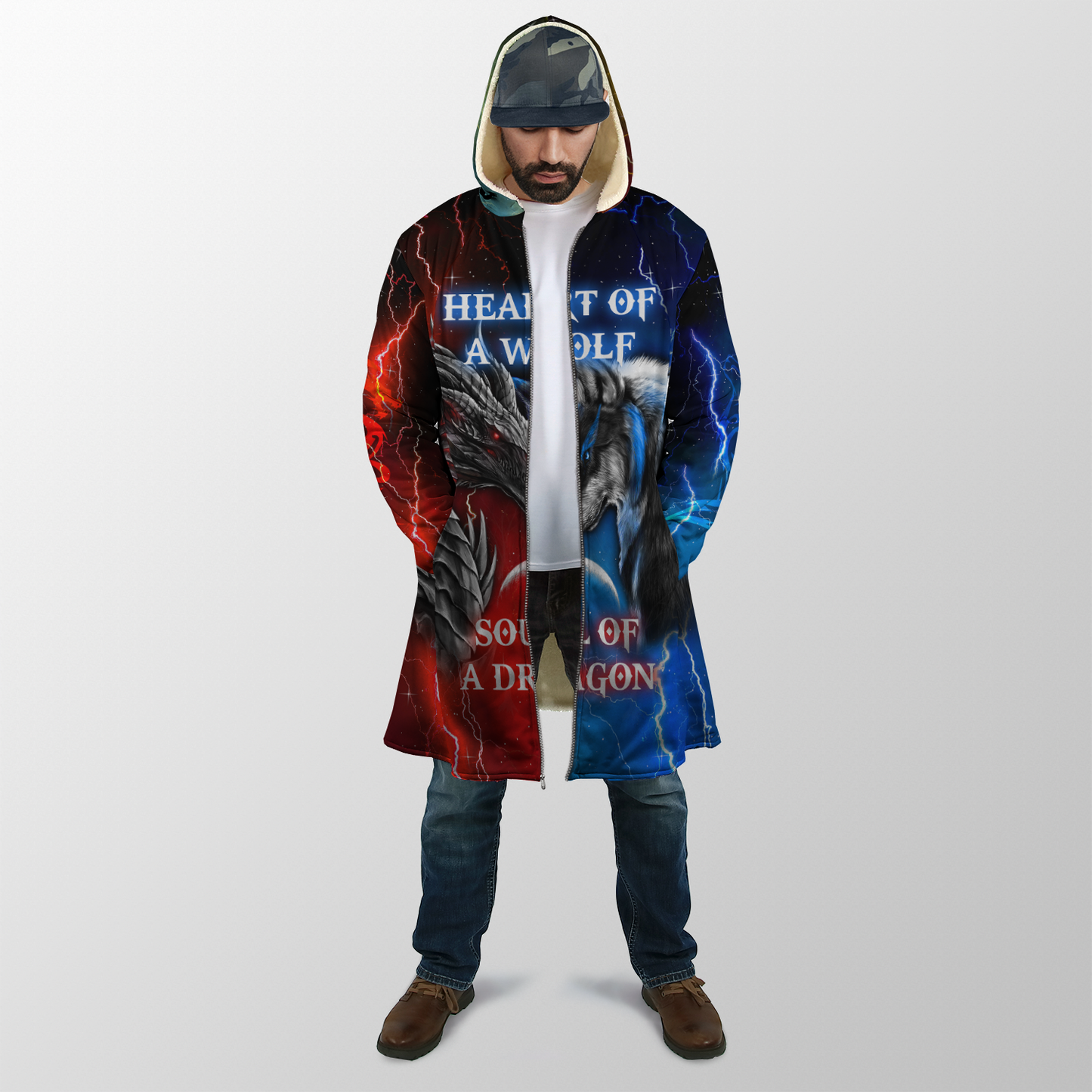 The Power Of Three Souls Dragon Wolf Lion 3D All Over Printed Unisex Shirts