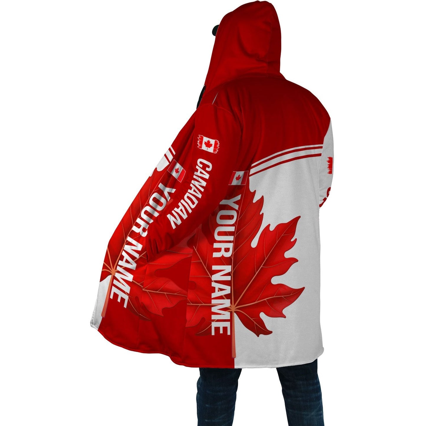 Canada Day No24 Personalized Maple Leaf Pullover Premium Unisex Hoodie