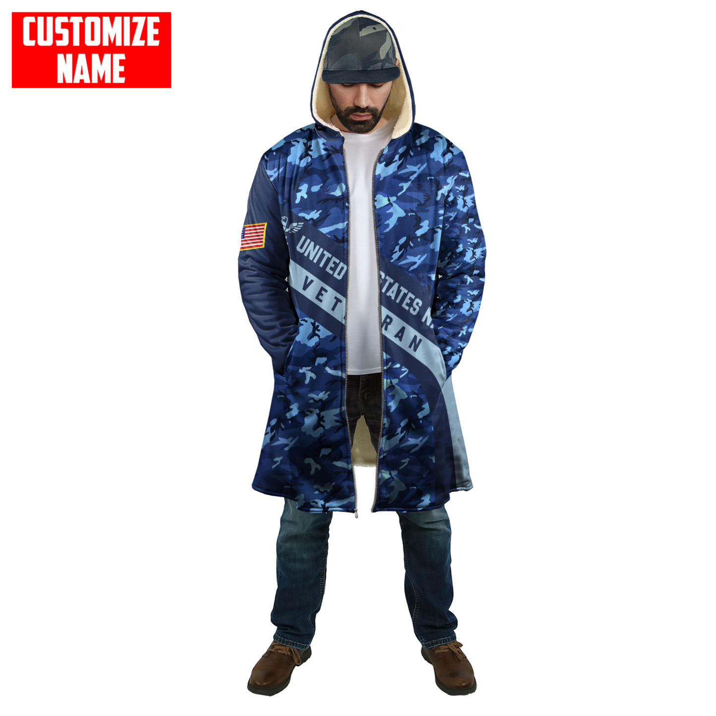 Premium Unique U.S Air Force Veteran Polo All Over Printed Personalized Shirt