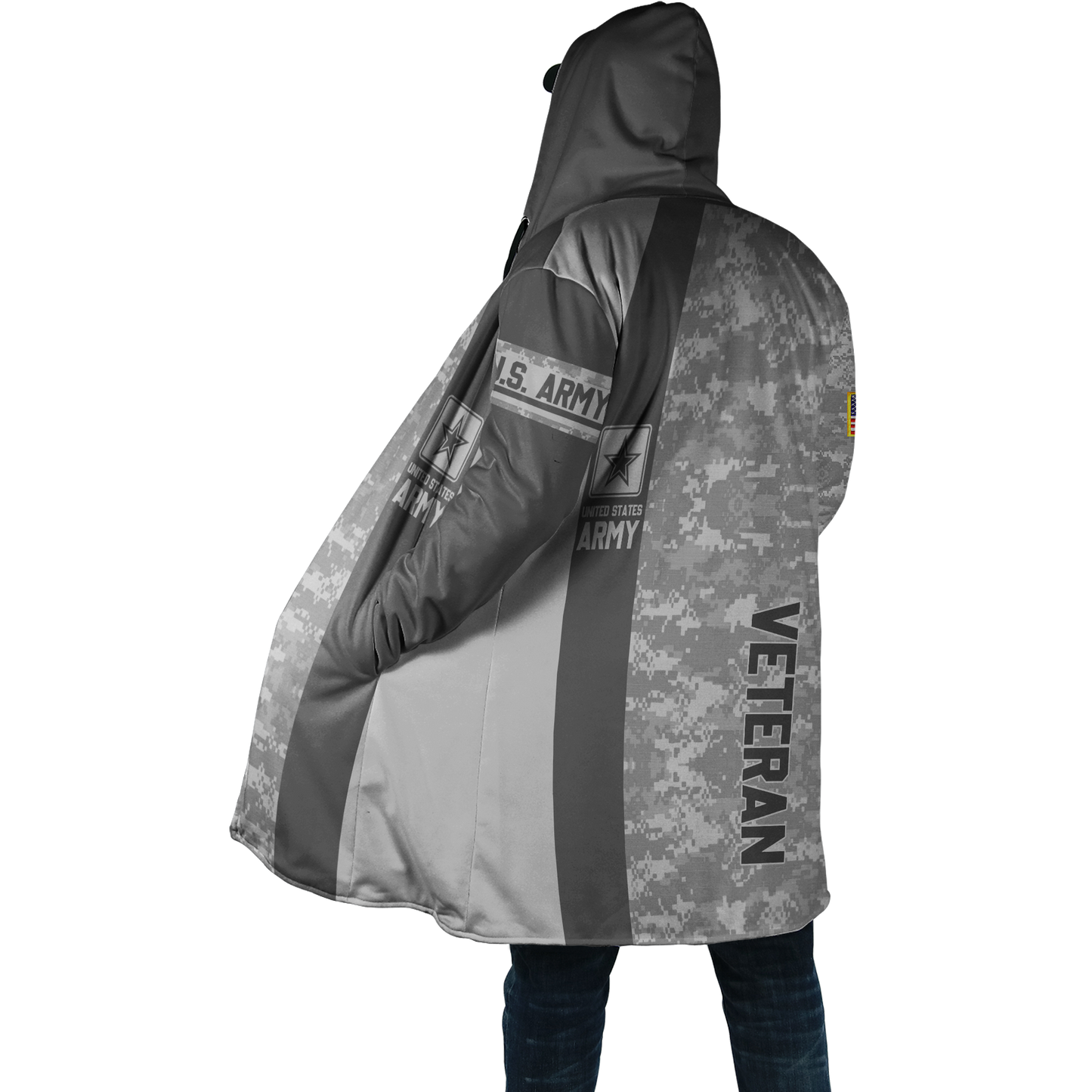 Premium Unique US Army Veteran Polo All Over Printed