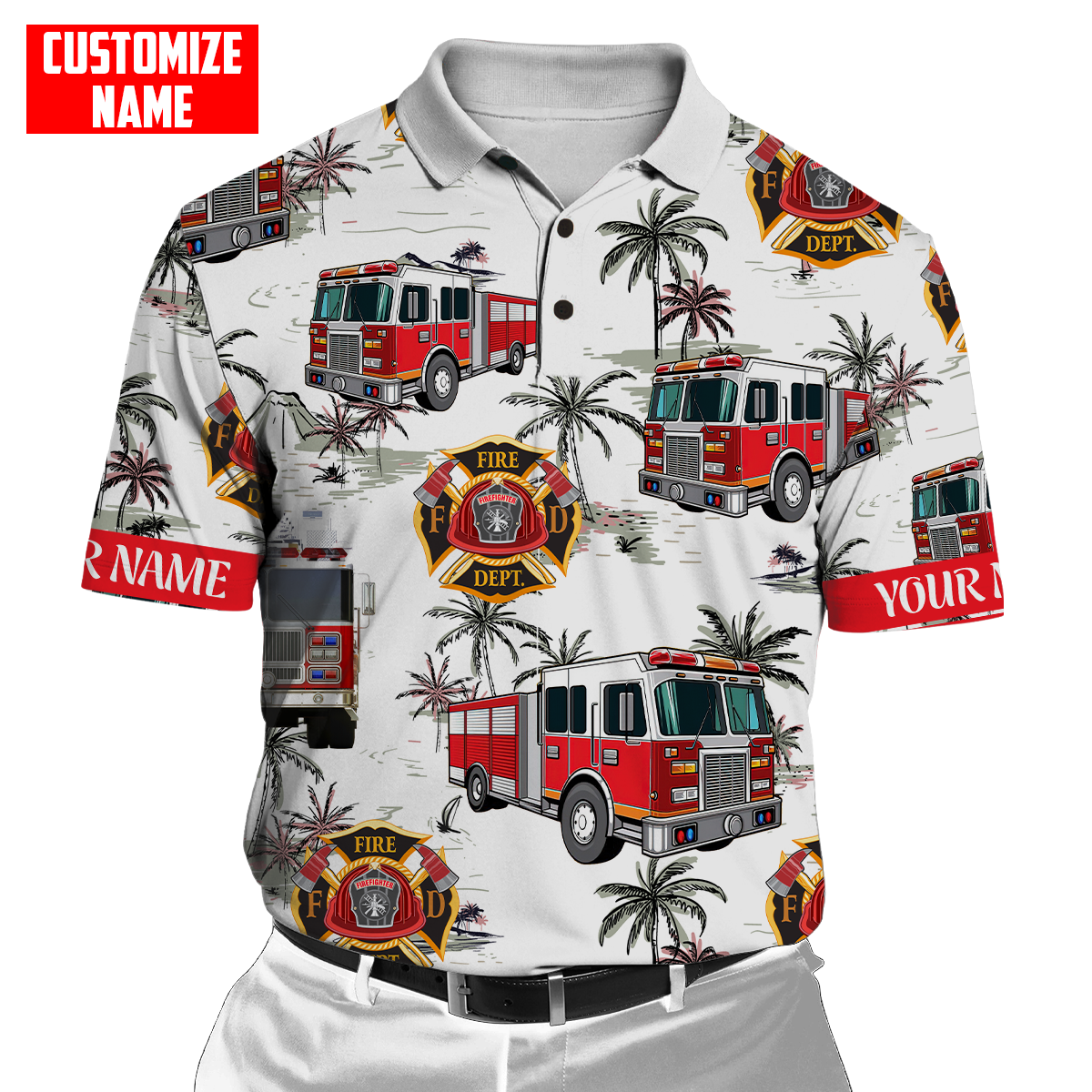 Customize Name Firefigher Hoodie For Men And Women