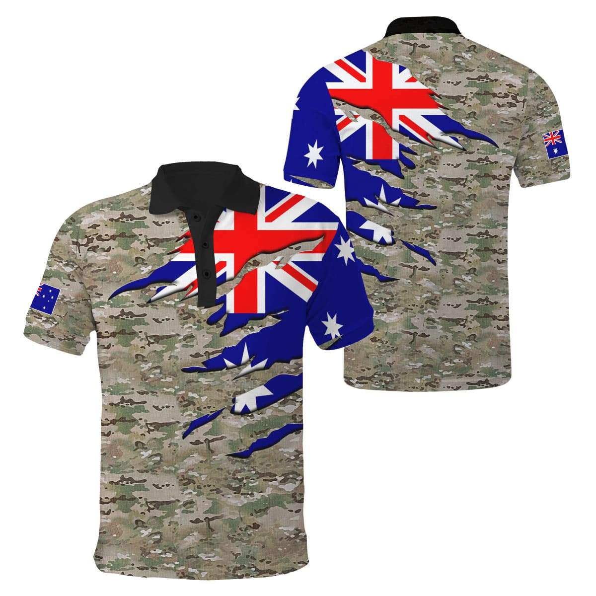 Tmarc Tee Remembrance Australia in my heart Camo 3D print shirts