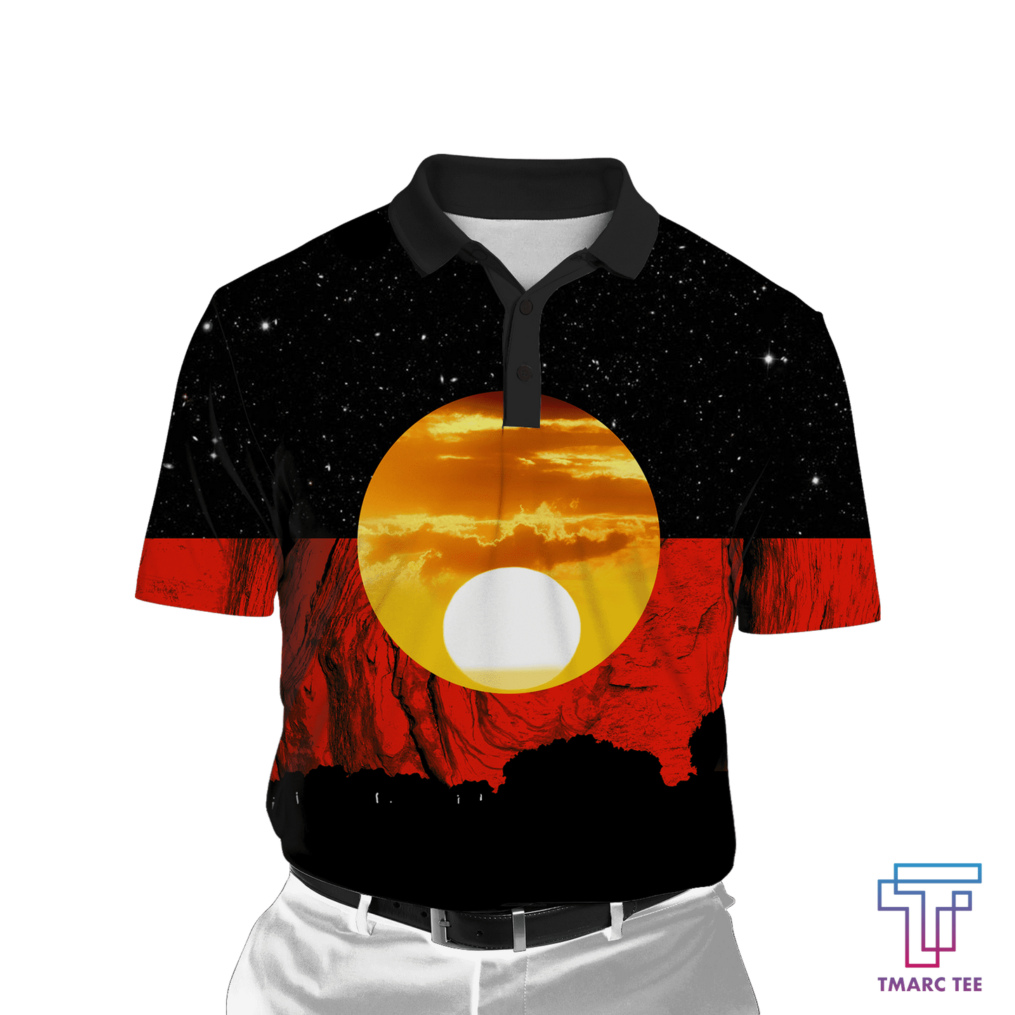 Tmarc Tee Australia Koori Kangaroo Aboriginal Flag™ All Over Print Hoodies HC