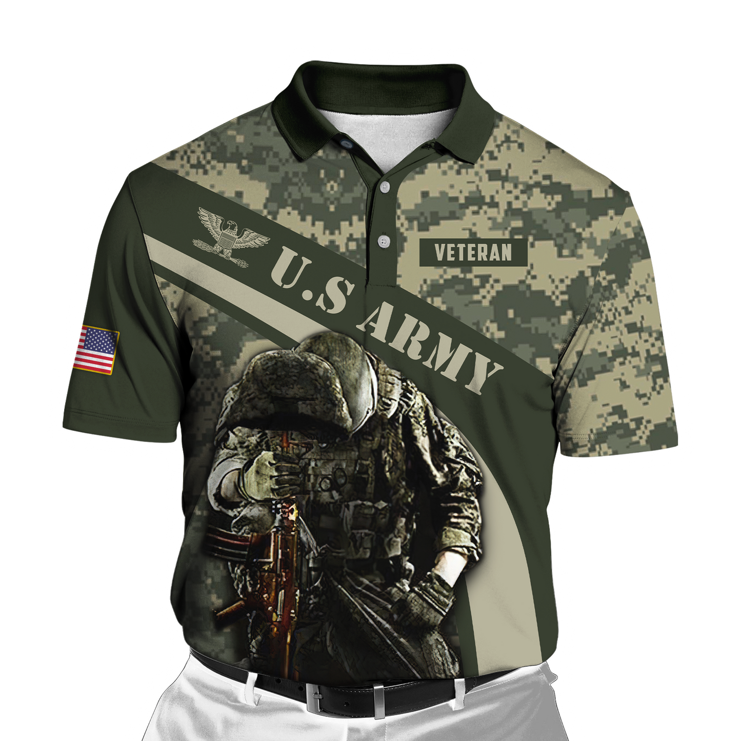 US Army Veteran 3D All Over Printed Shirts