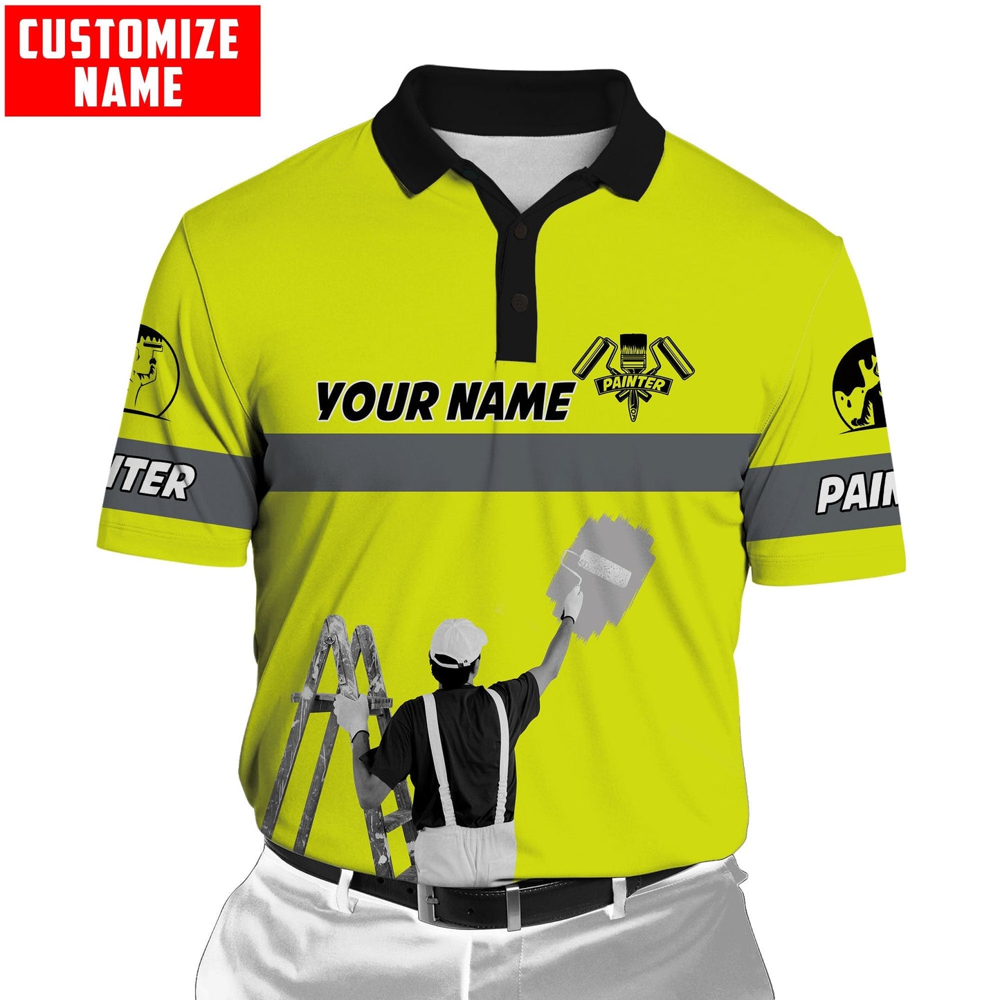 Tmarc Tee Personalized Name Painter 3D All Over Printed Unisex Shirts