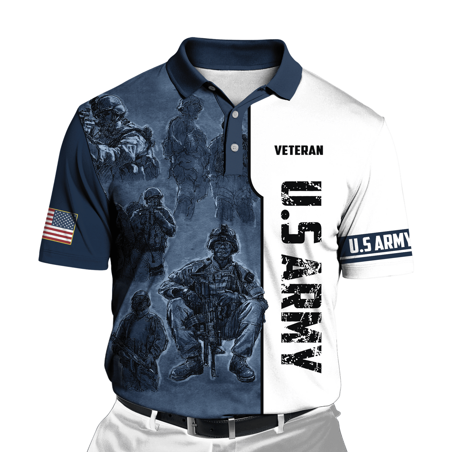 US Veteran 3D All Over Printed Unisex Hoodie