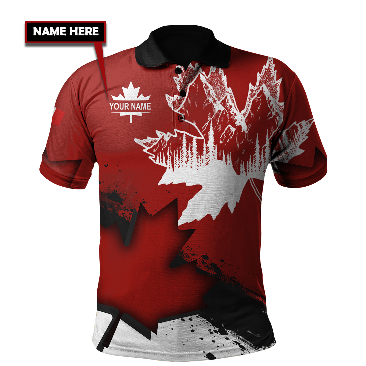 Canada Day No30 Personalized Name Pullover Premium Unisex Hoodie