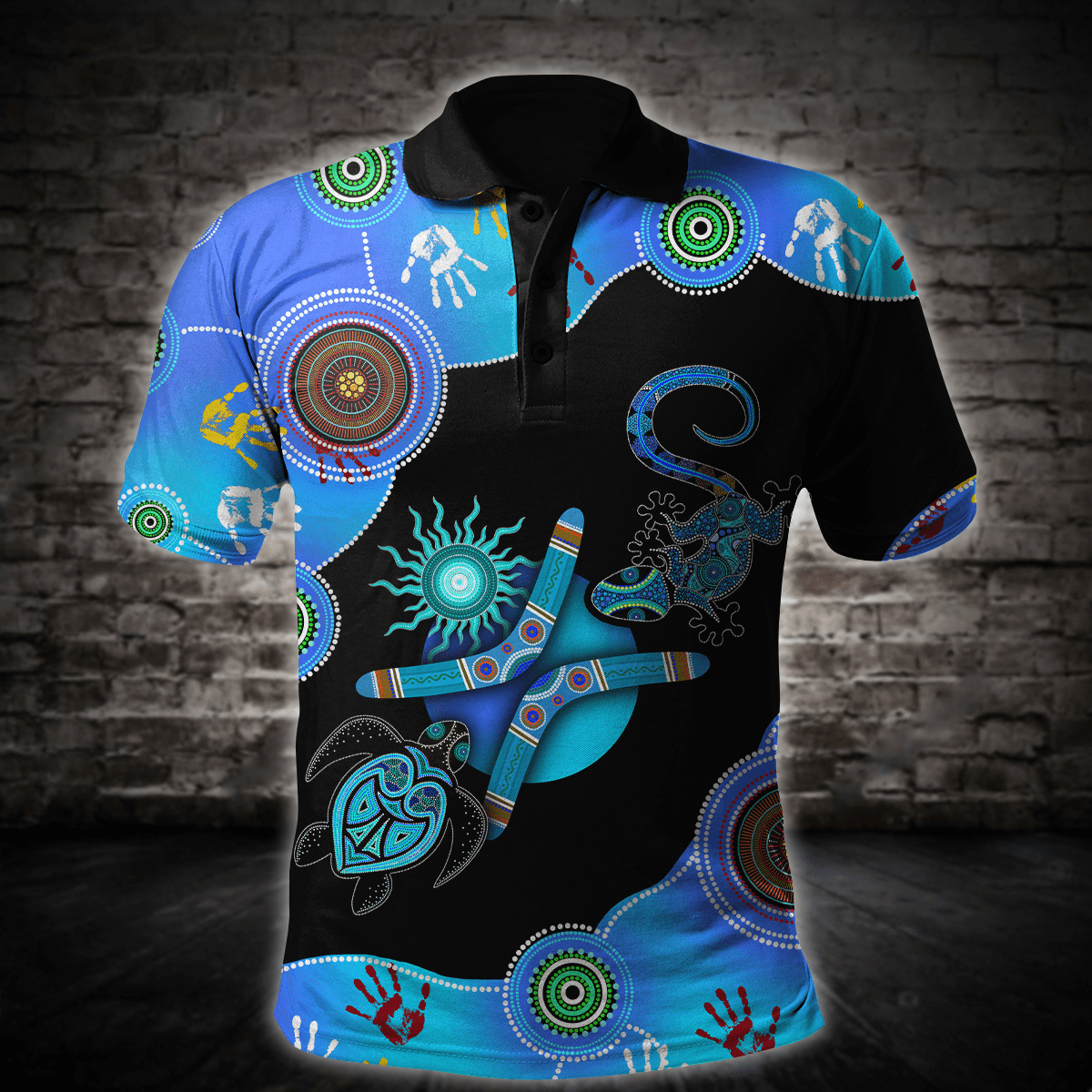 Aboriginal Naidoc Week 2021 Blue Turtle Lizard 3D design Summer shirts