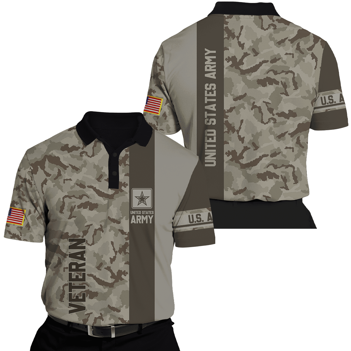 Premium Unique Veteran Polo Ultra Soft and Comfort Shirt For Man