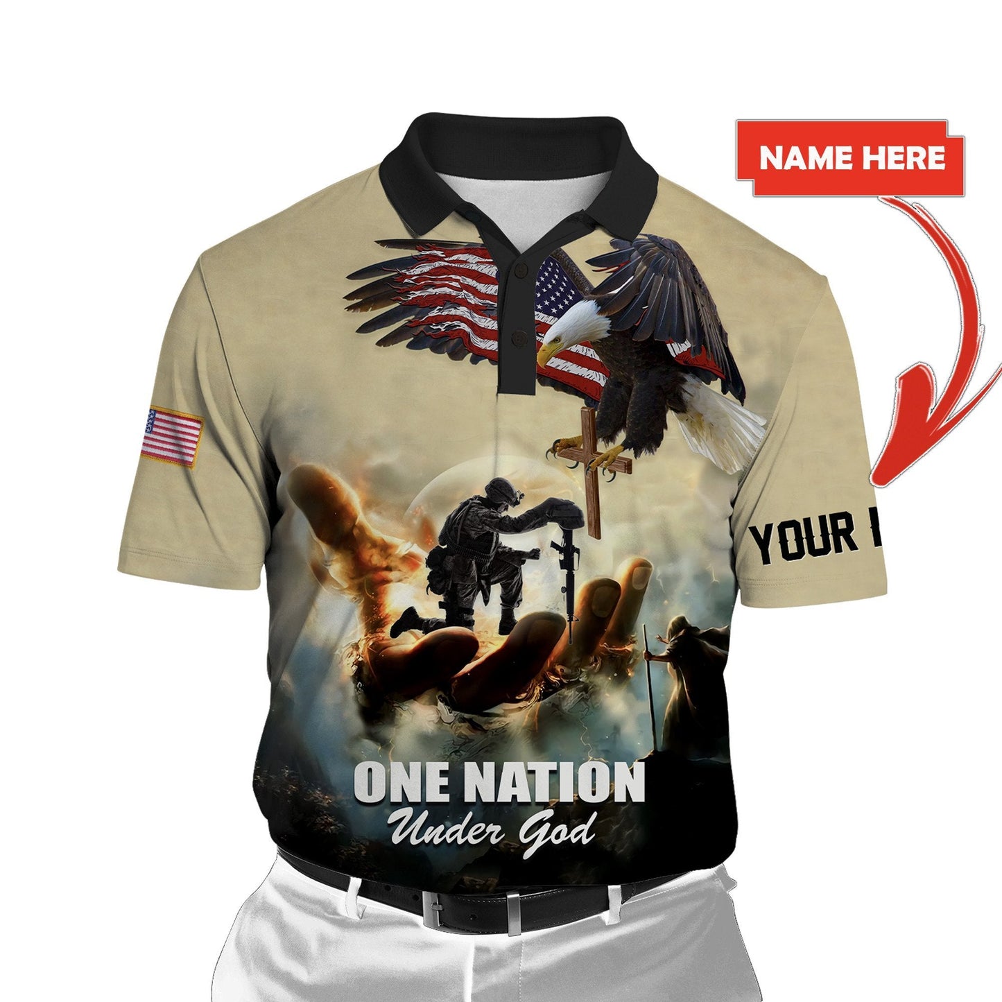 US Army Veteran Personalized name 3D All Over Printed Unisex Shirts