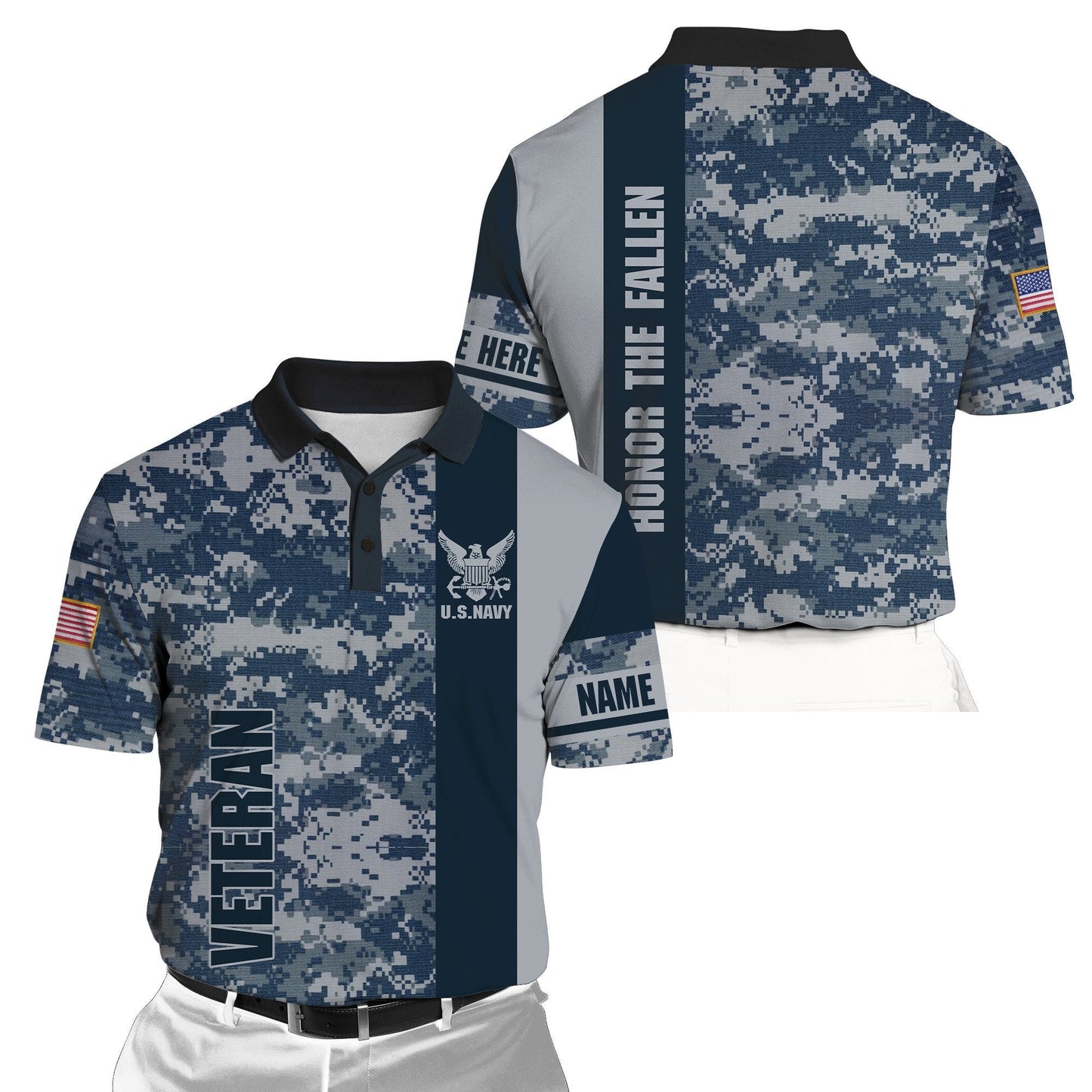 US Army Veteran Personalized name 3D All Over Printed Unisex Shirts